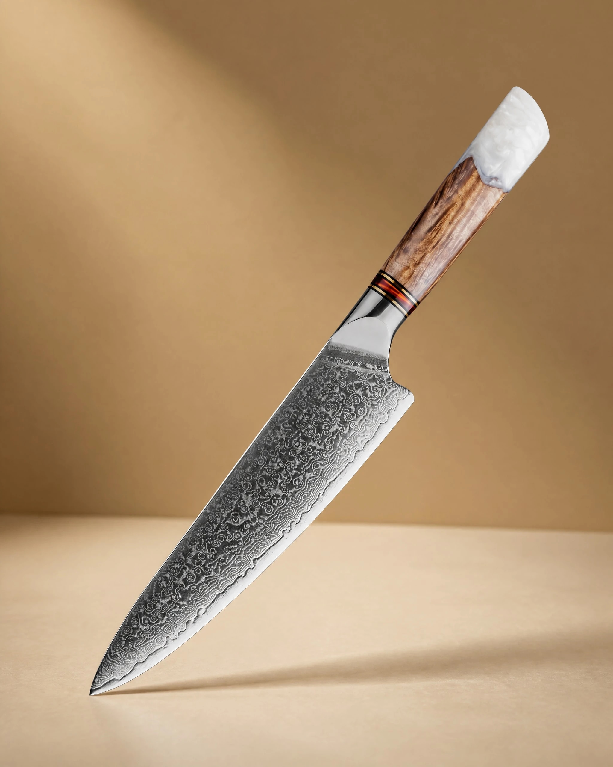 Shirakawa 白川 8" Damascus Steel Gyuto Knife 牛刀